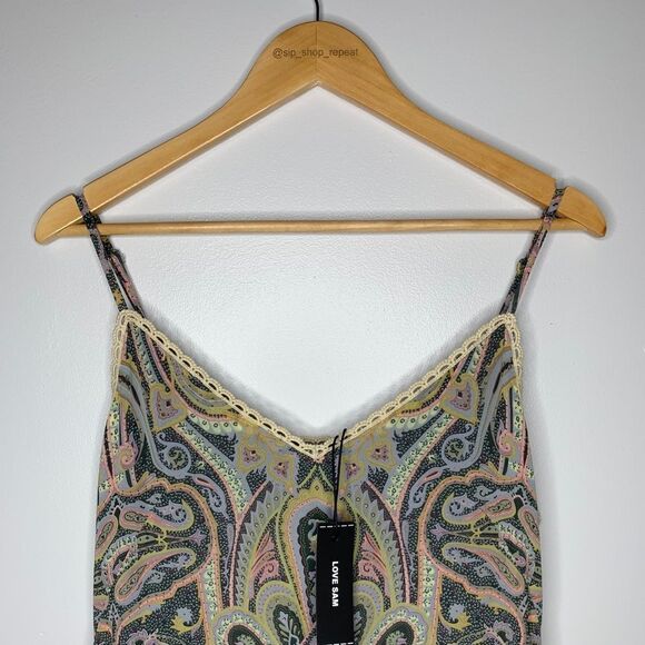 NWT Love Sam Malca paisley dress. Medium - Picture 6 of 10